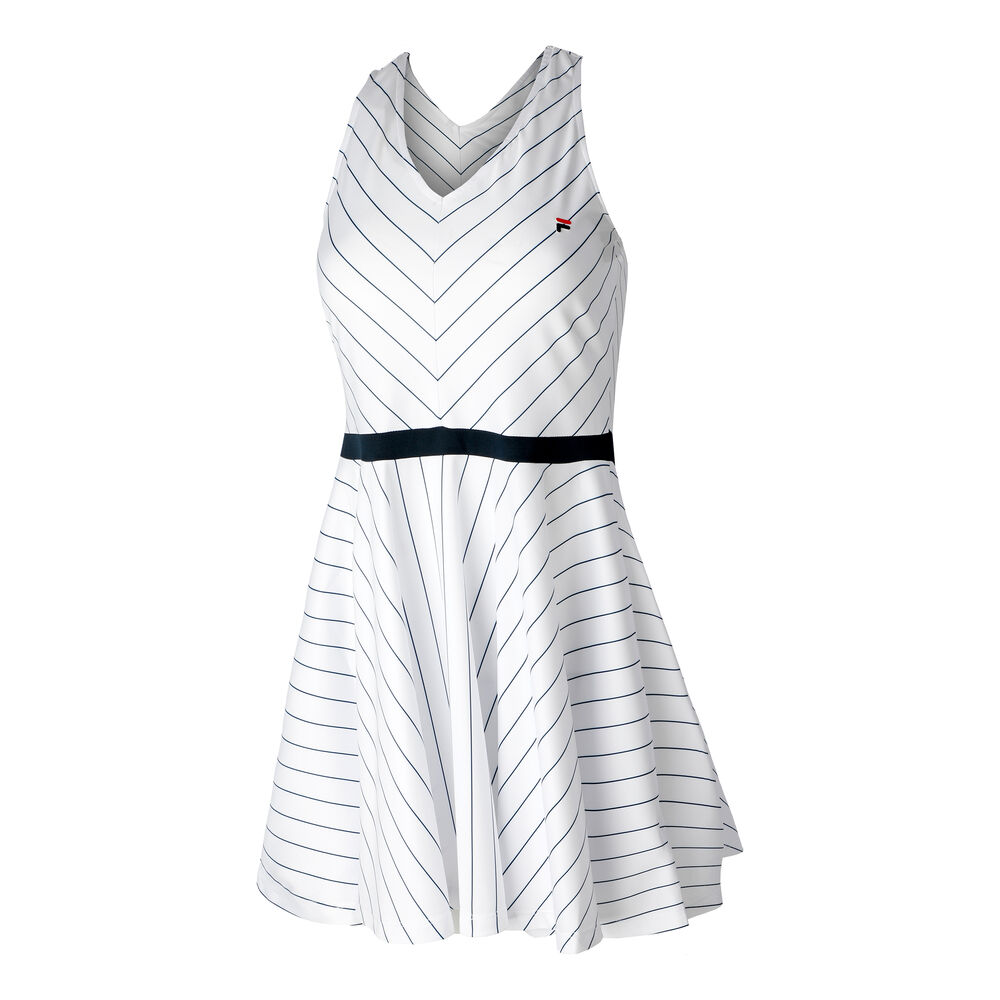 Fila Lottie Robe Femmes - Blanc , Bleu Foncé
