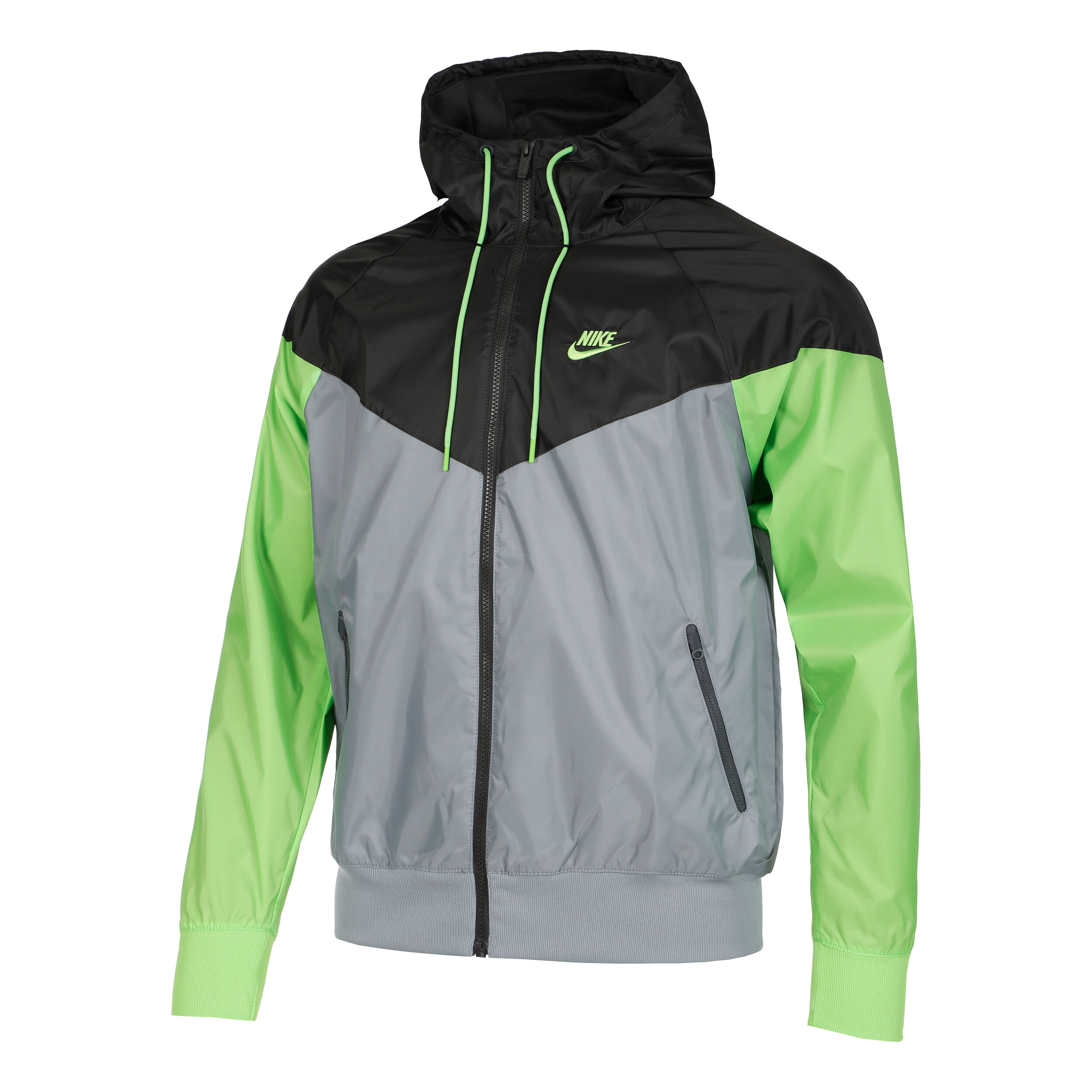 Neon green nike windbreaker deals