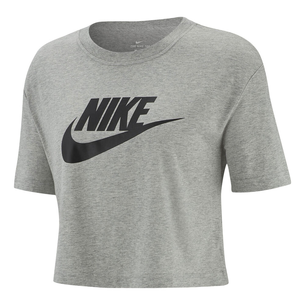 Nike Sportswear Essential Crop T-shirt Femmes - Gris , Noir