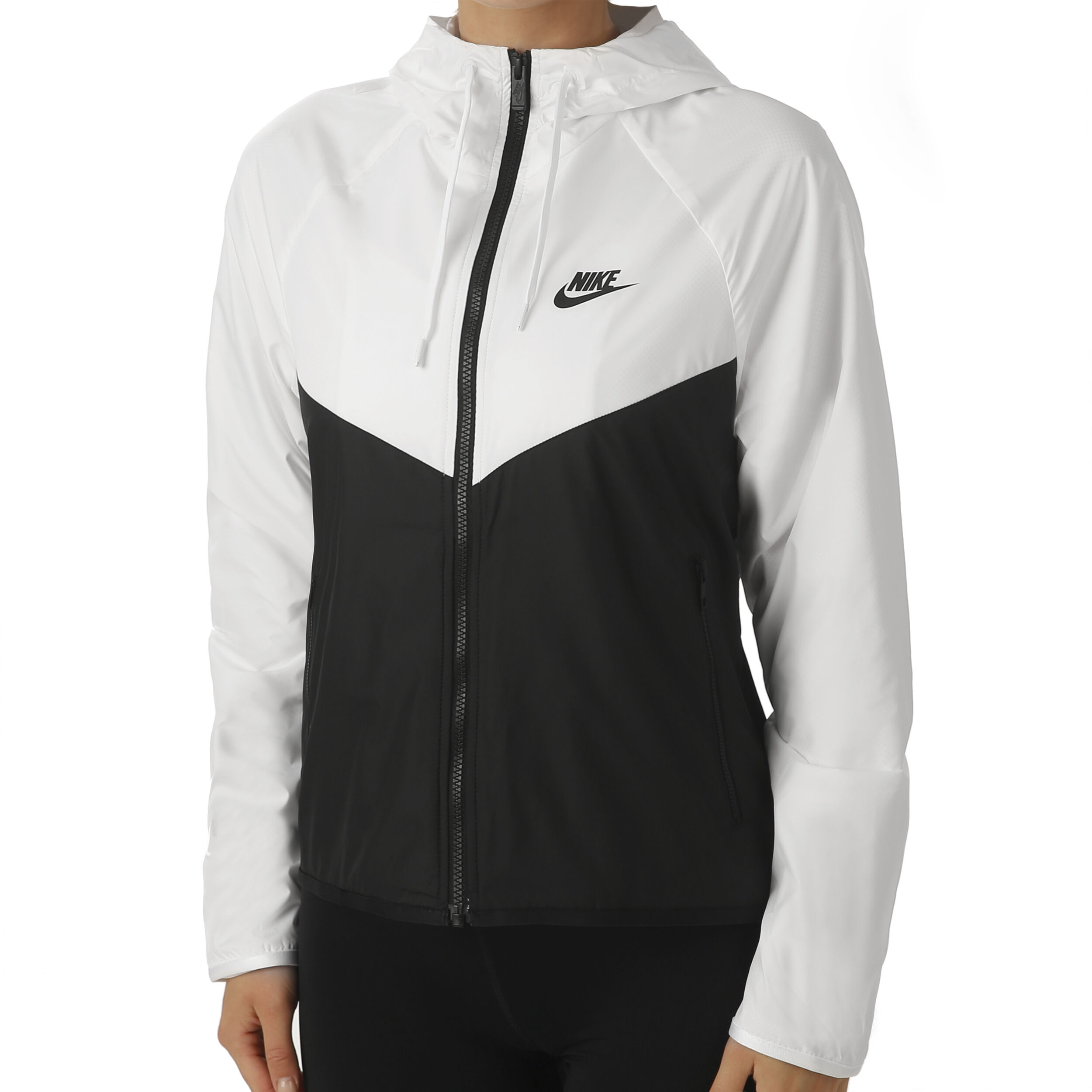 Sportswear Windrunner Veste De Surv tement Femmes Blanc Noir