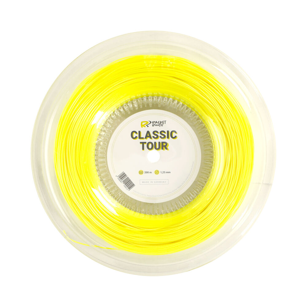 Racket Roots RR Classic Tour Bobine Cordage 200m - Jaunes Fluo
