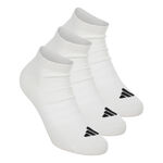 adidas adidas Essentials Low 3P Chaussettes de tennis Unisex-blanc, noir
