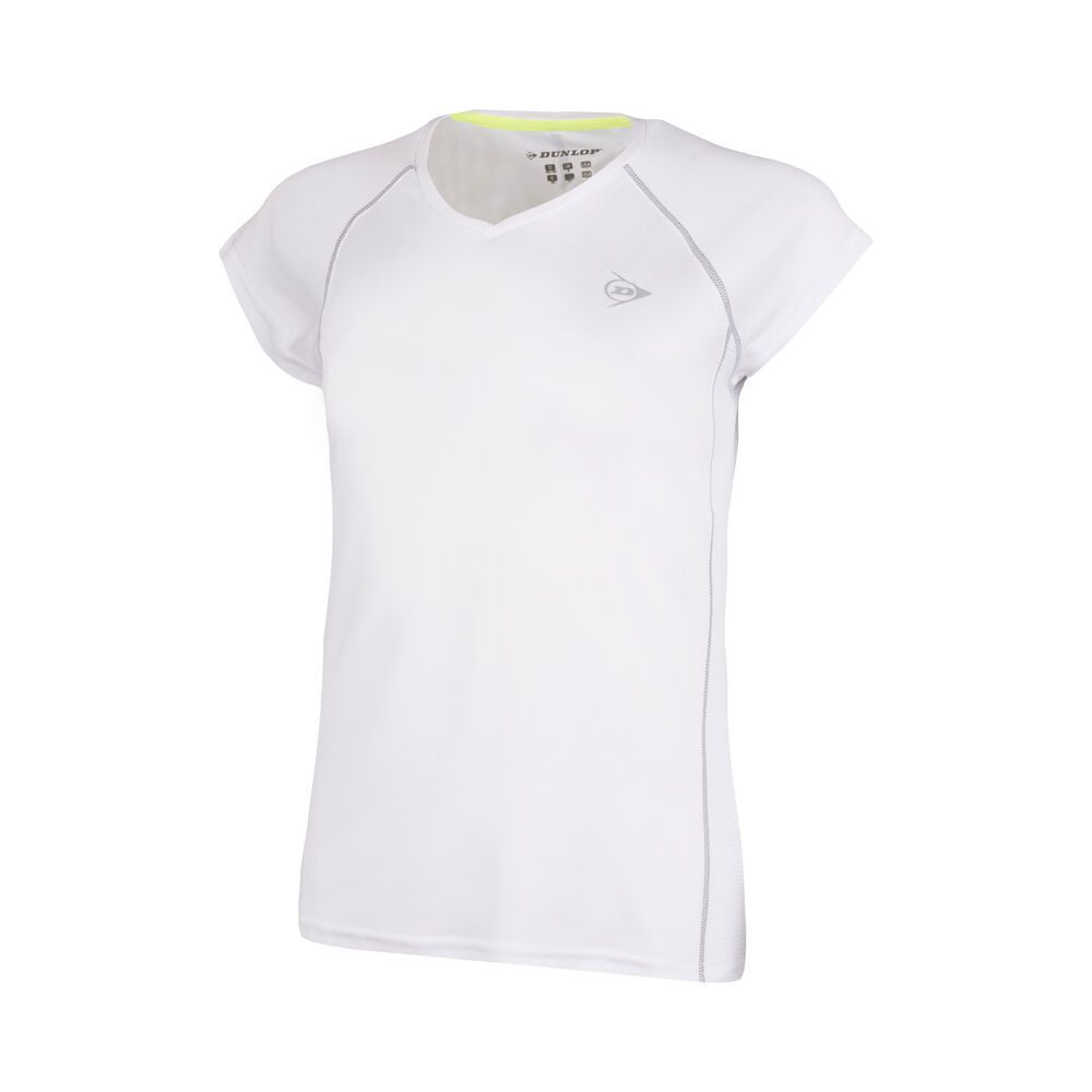 Dunlop Crew T-shirt Filles - Blanc , Argent