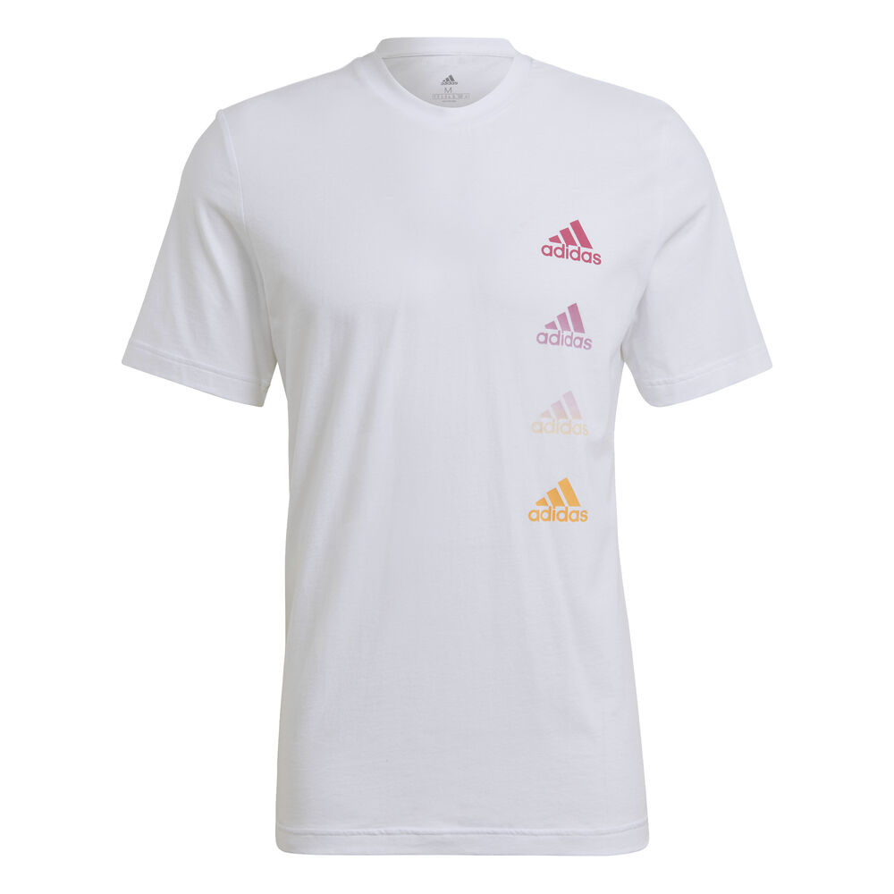 adidas Favorite Q2 T-shirt Hommes - Blanc , Multicouleur
