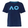 AO Stack Print Core Logo T-shirt Femmes - bleu foncé, 