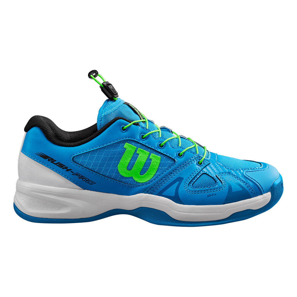Wilson Rush Pro Carpet Chaussure Moquette Enfants - Bleu , Blanc
