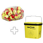 Balles De Tennis Tennis-Point Stage 3 60er Polybag plus Balleimer eckig