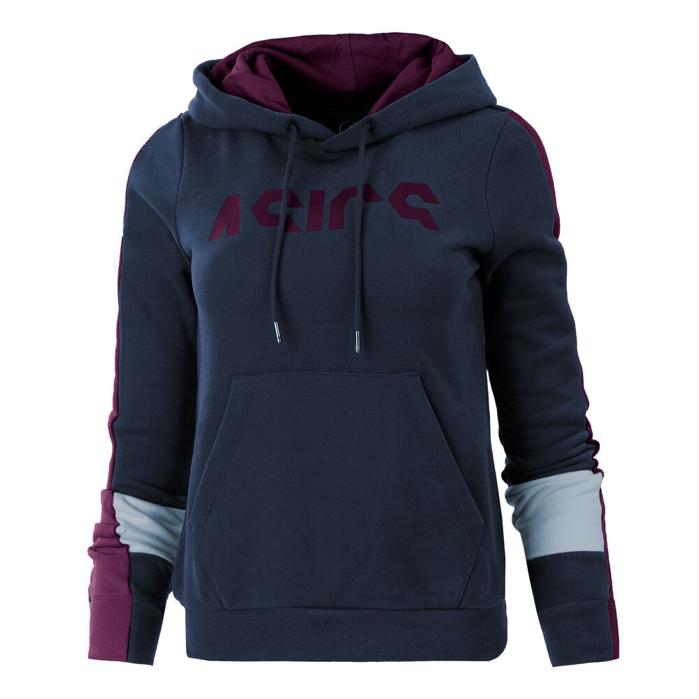 Asics Colorblock OTH Sweat à Capuche Femmes - Bleu Foncé , Berry