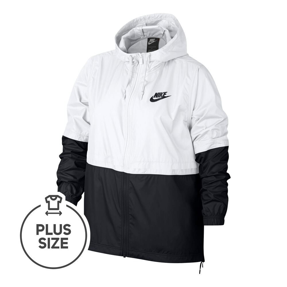 Nike Sportswear Woven Plus Size Veste De Survêtement Femmes - Noir , Blanc