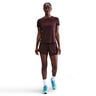 Dri-Fit One Mid Rise 2in1 3in Shorts Femmes - rouge foncé, argent