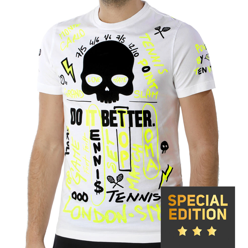 Hydrogen Grafitti T-shirt Edition Spéciale Hommes - Blanc , Multicouleur