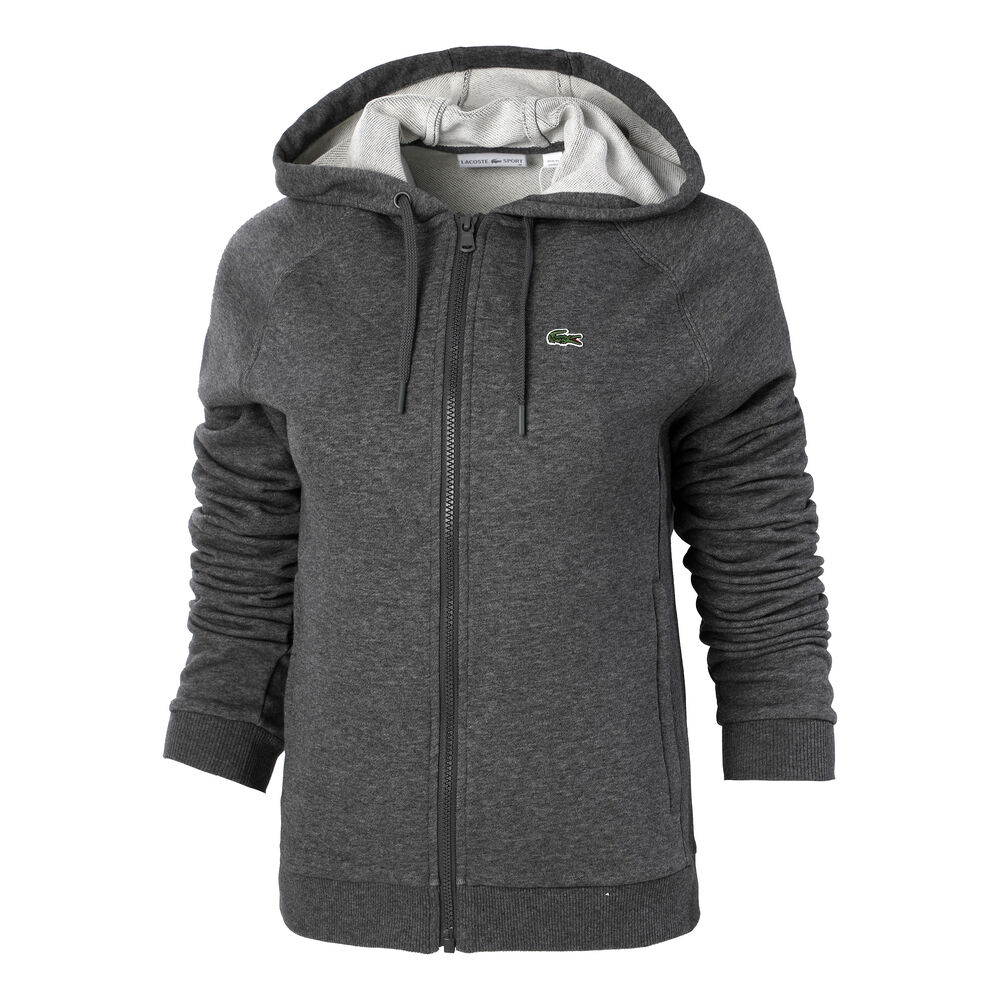 Lacoste Gilet En Coton Femmes - Gris Foncé, Vert Foncé