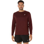 Vêtements ASICS ASICS Core Maillot De Course Hommes-Rouge Vin