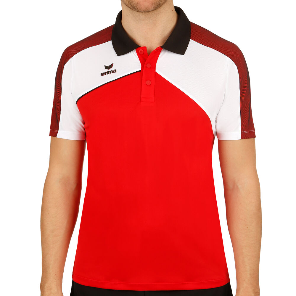 Erima Premium One 2.0 Polo Hommes - Rouge , Blanc