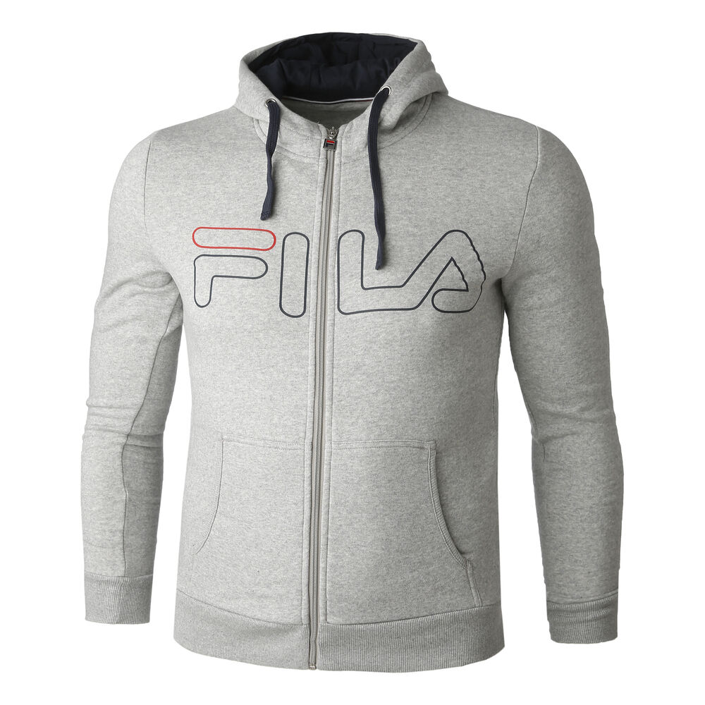 Fila Willi Gilet En Coton Hommes - Gris Clair , Bleu Foncé