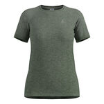 V&ecirc;tements Odlo Odlo Essential Seamless Maillot de course Femmes-vert olive