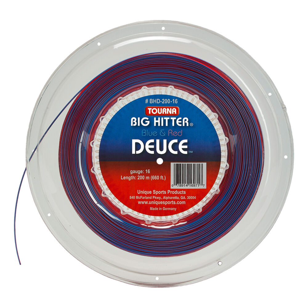 Tourna Big Hitter Deuce Bobine Cordage 220m - Bleu , Rouge