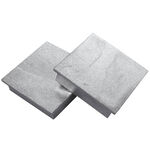 Équipement court de tennis Tegra Tegra Couvercle Pour Douilles Conditionné Par Pack Deux, Tube Carré-Argent