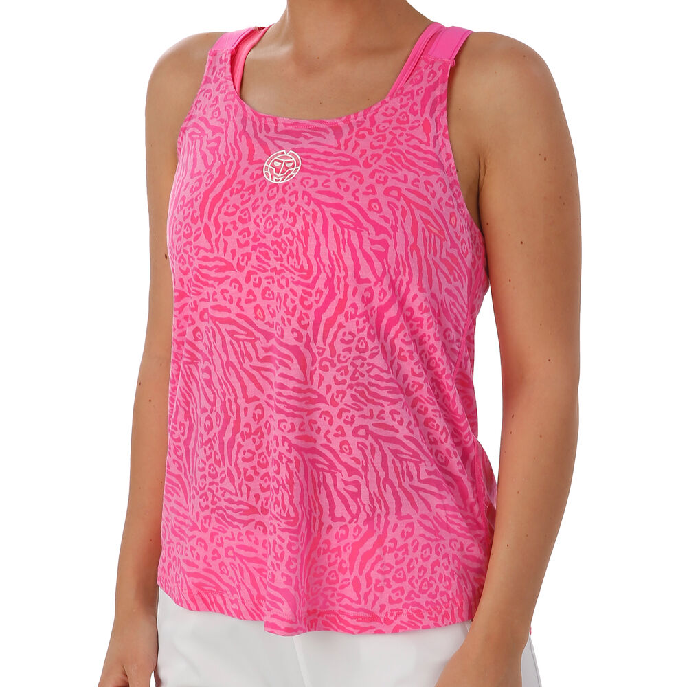 BIDI BADU Maila Bournout Tech Débardeur Tank Top Femmes - Pink , Blanc