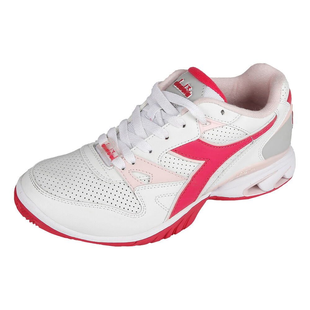 Diadora Speed Star K Ace AG Chaussures Toutes Surfaces Femmes - Blanc , Corail