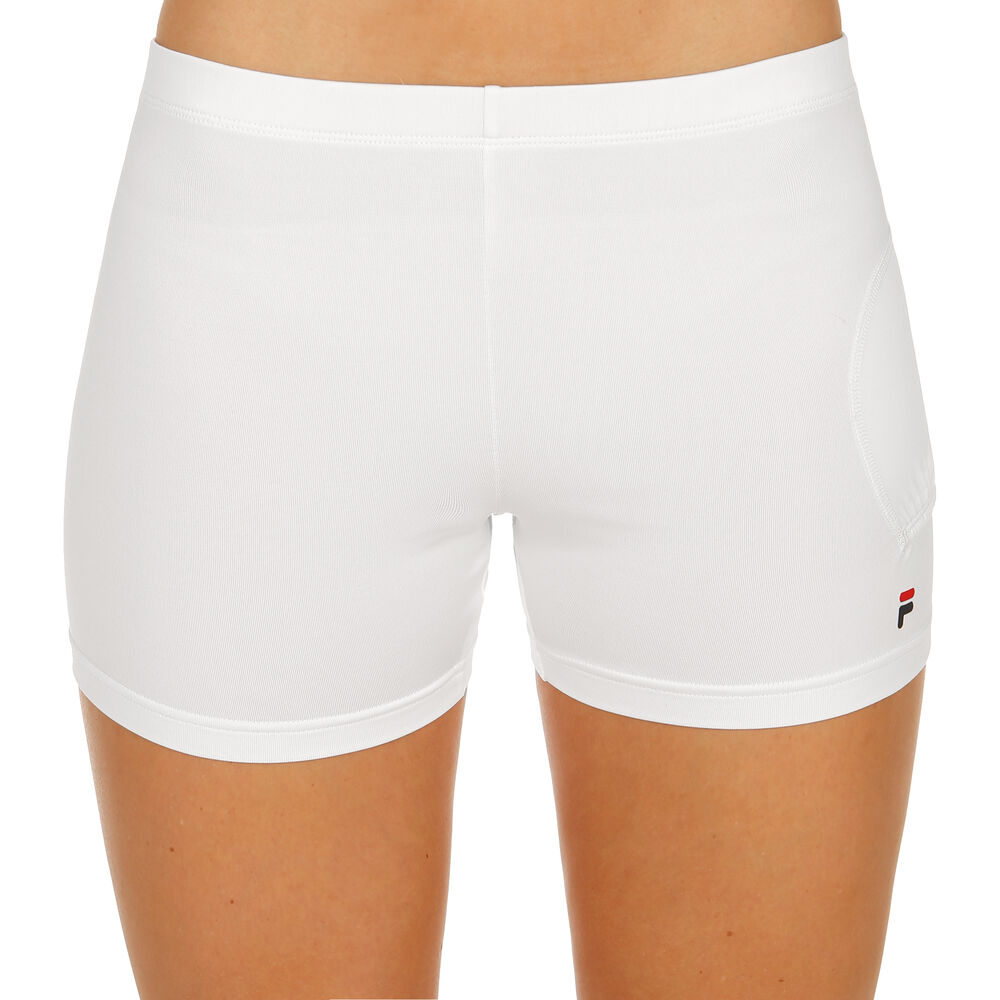 Fila Bella Short Avec Poche-balles Femmes - Blanc , Bleu