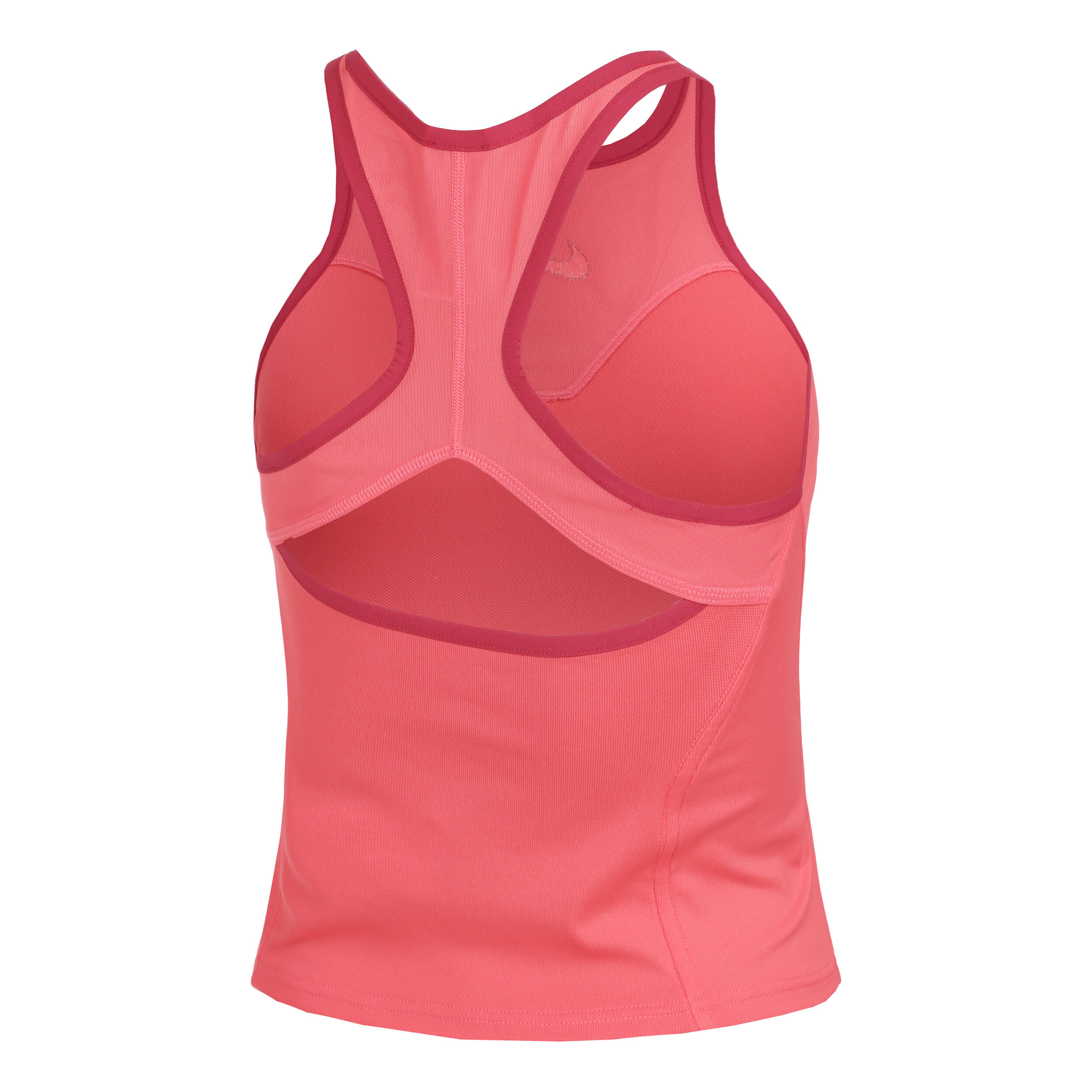 Dri Fit Court Slam Solid Debardeur Tank Top Femmes Corail Rouge Fonce