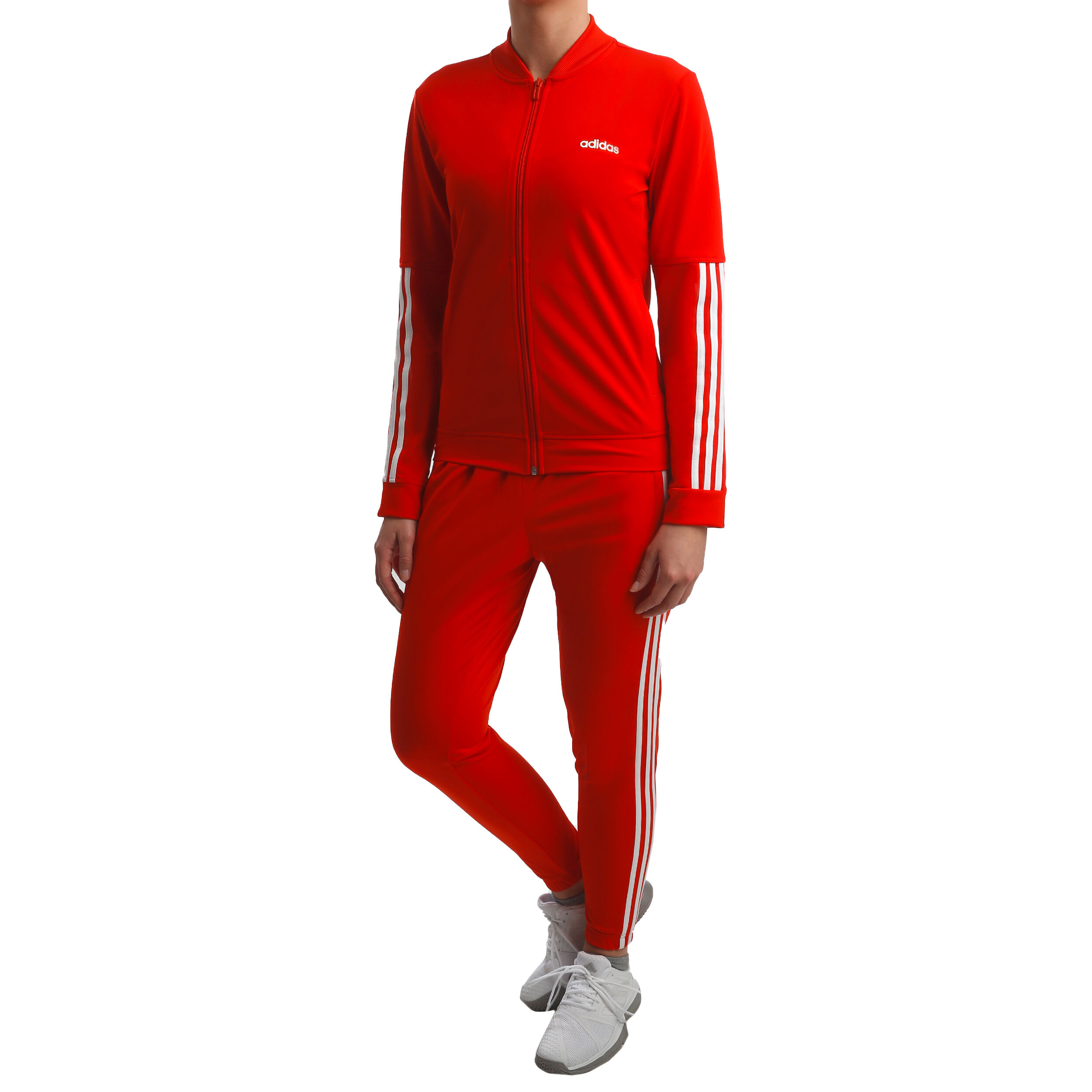 Buy adidas Back2Basic 3 Stripes Survetement Femmes Rouge Blanc online Tennis Point FR
