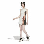 V&ecirc;tements adidas adidas Y-3 Wow Robe Femmes-Cr&egrave;me,Multicouleur