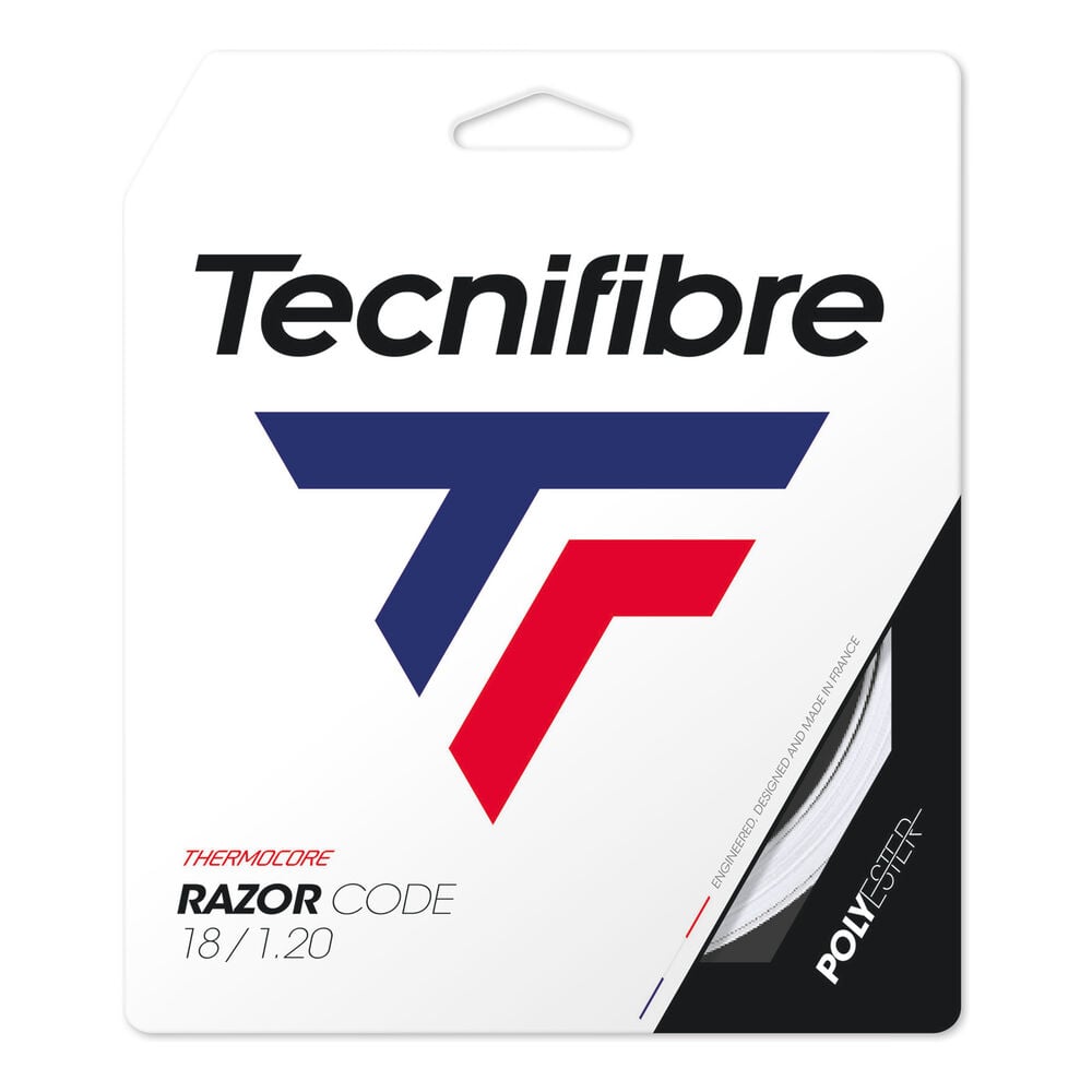 Tecnifibre Razor Code 12m Cordage En Garniture - Blanc