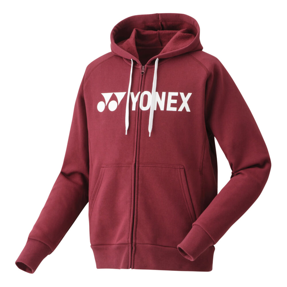 Yonex Full-Zip Veste De Survêtement Hommes - Rouge Foncé , Blanc