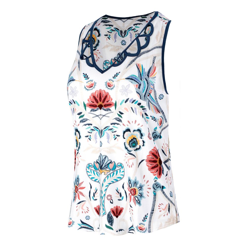 Lucky in Love In A Stitch Débardeur Tank Top Femmes - Blanc , Multicouleur