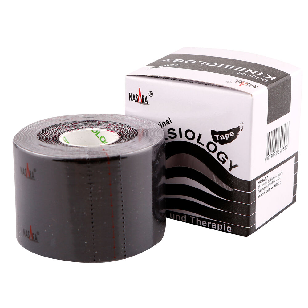 Nasara Kinesiologie Tape 1 Bobine - Noir