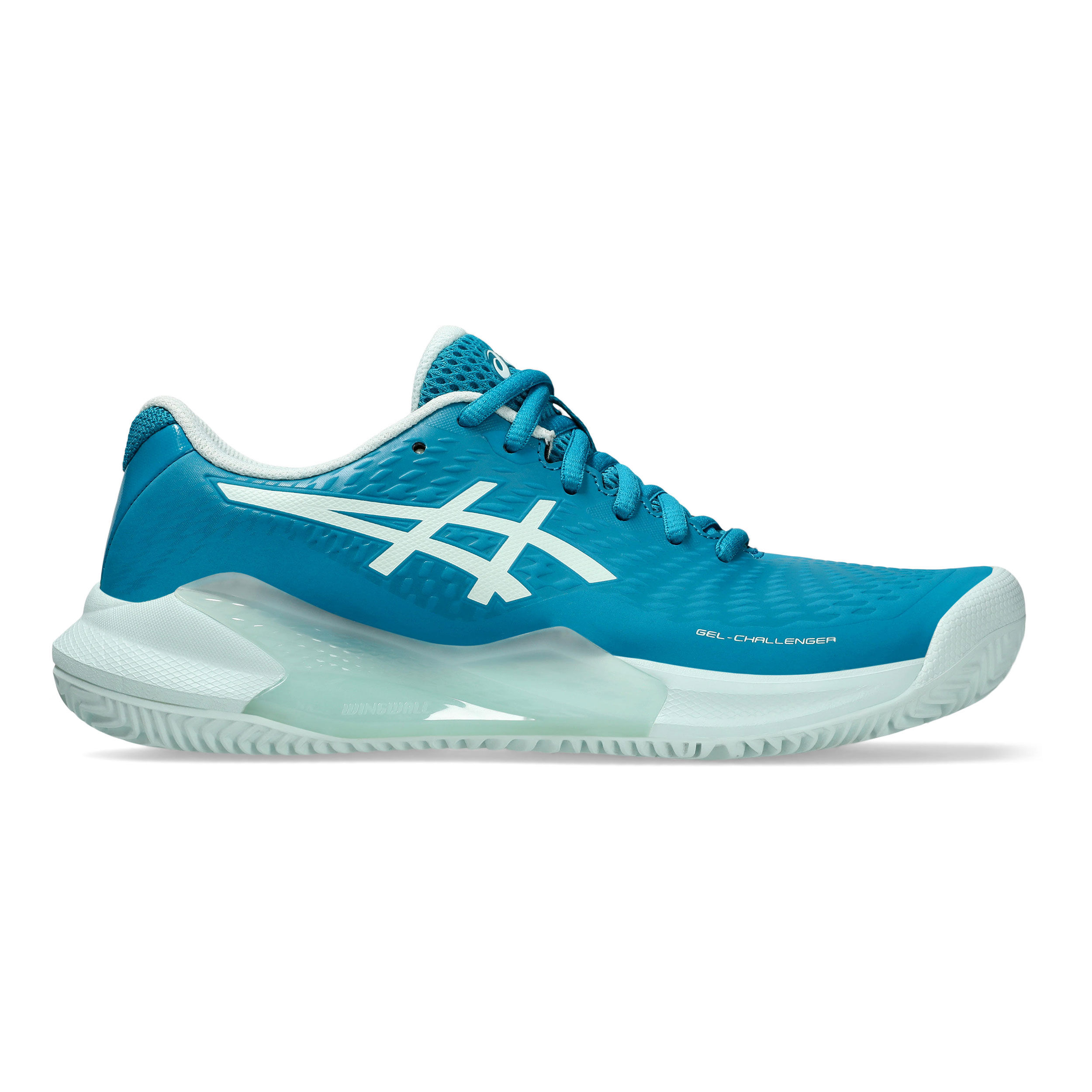 Gel Challenger 14 Clay Chaussure Terre Battue Femmes Turquoise Bleu Clair