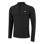 Vêtements New Balance New Balance Space Dye 1/4 Zip Haut Manches Longues Hommes-Noir