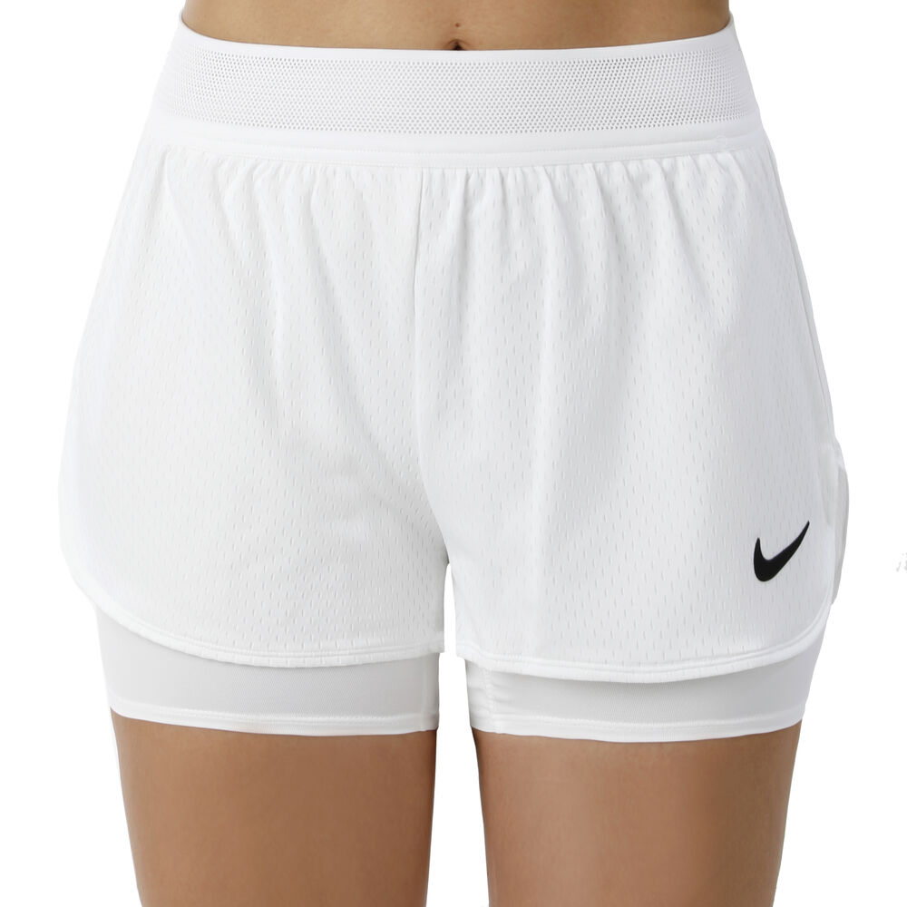Nike Court Flex Shorts Femmes - Blanc , Noir