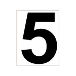 &Eacute;quipement court de tennis Tegra Tegra Platzziffer 5 Schild-Blanc,Noir