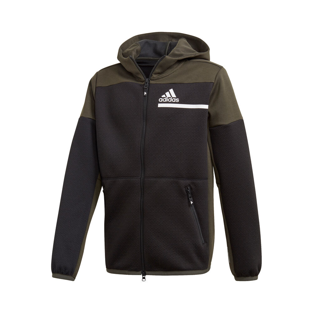 adidas Z.N.E. A.Rdy Gilet En Coton Garçons - Noir , Vert Olive