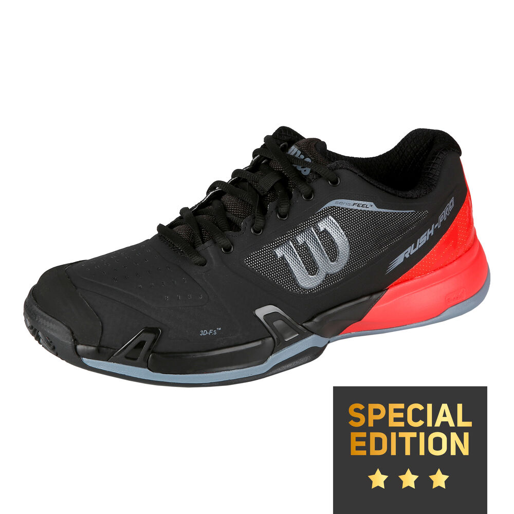 Wilson Rush Pro 2.5 Clay Chaussure Terre Battue Edition Spéciale Hommes - Noir , Rouge