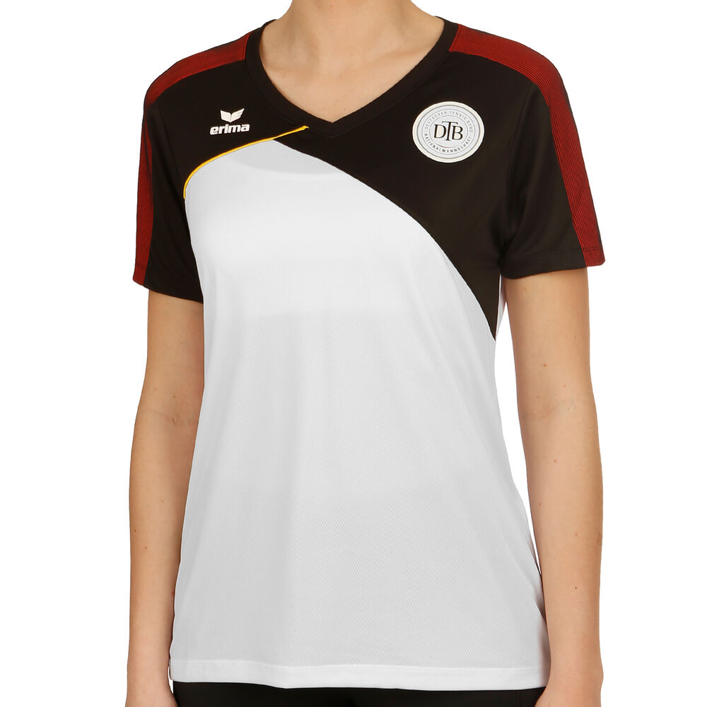 Erima Premium One 2.0 Funktion DTB T-shirt Femmes - Blanc , Noir