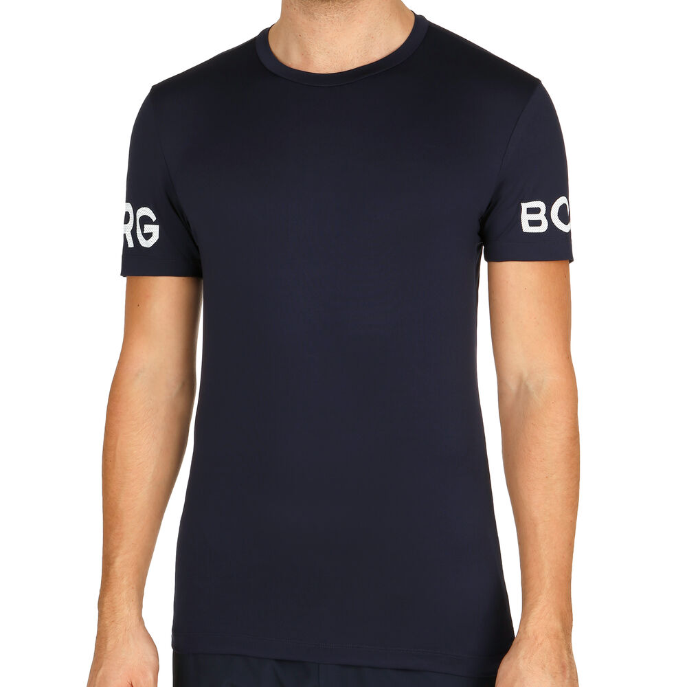 Björn Borg Borg T-shirt Hommes - Bleu Foncé , Blanc