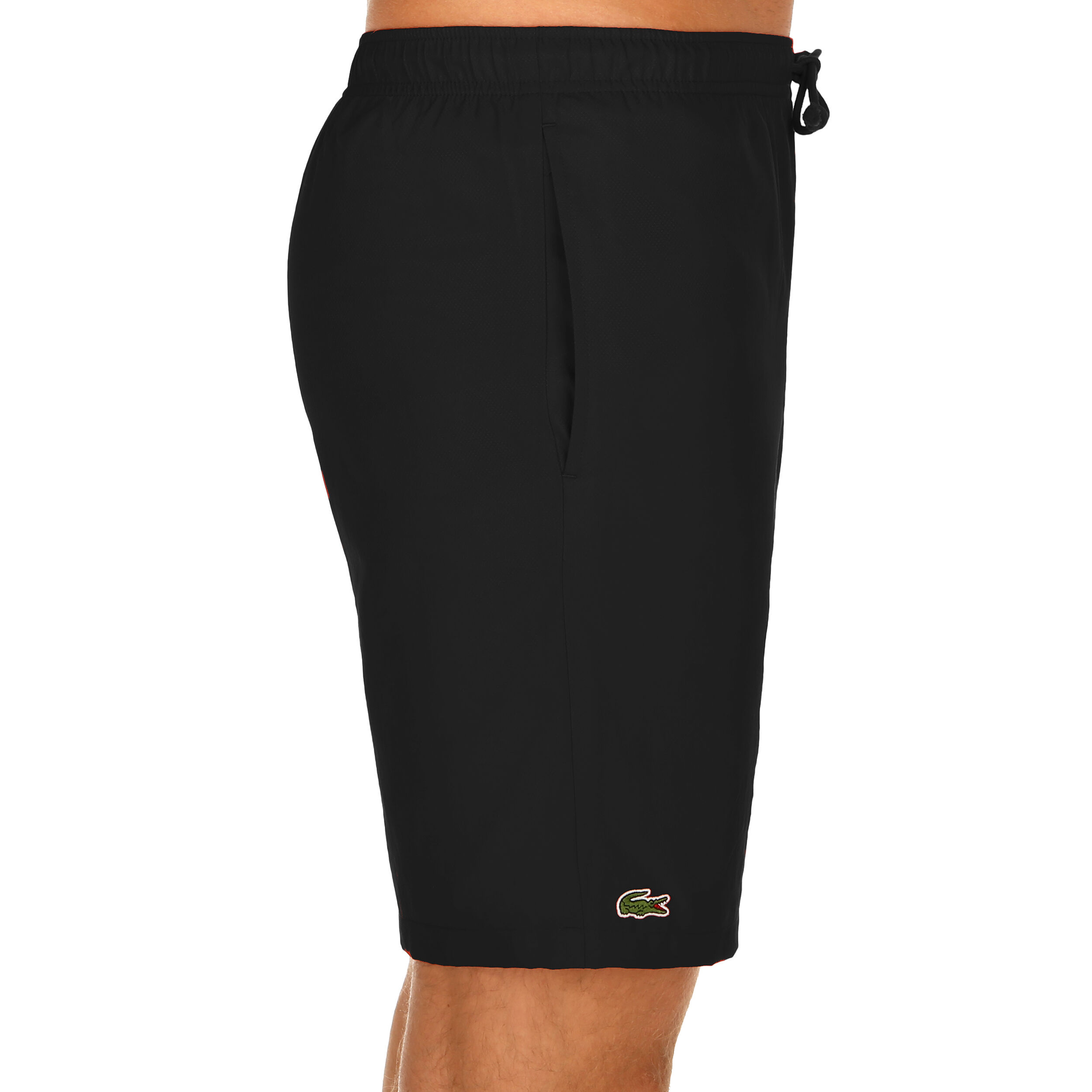 Mens black lacoste shorts outlet
