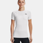 V&ecirc;tements Under Armour Under Armour Heatgear Authentics Comp T-shirt Femmes-Blanc