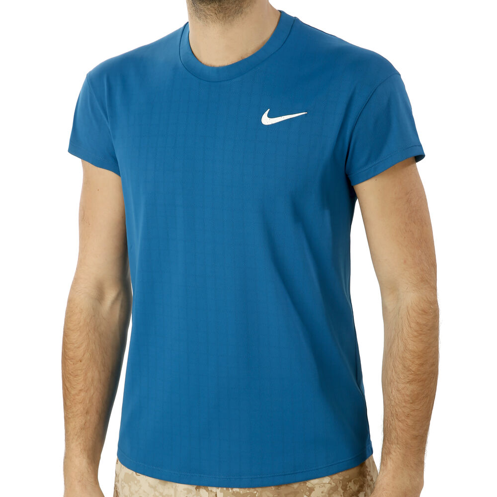 Nike Court Breathe Slam MB T-shirt Hommes - Bleu