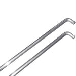 &Eacute;quipement court de tennis Tegra Tegra Barre-support De Filet Conditionn&eacute; Par Pack Deux-Argent