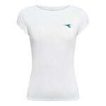 V&ecirc;tements de tennis Diadora Diadora Court T-shirt Femmes-blanc