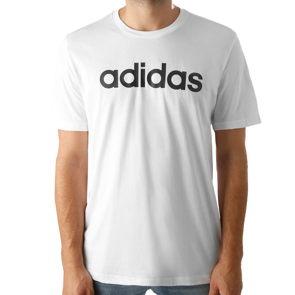 adidas Essentials Linear T-shirt Hommes - Blanc , Noir