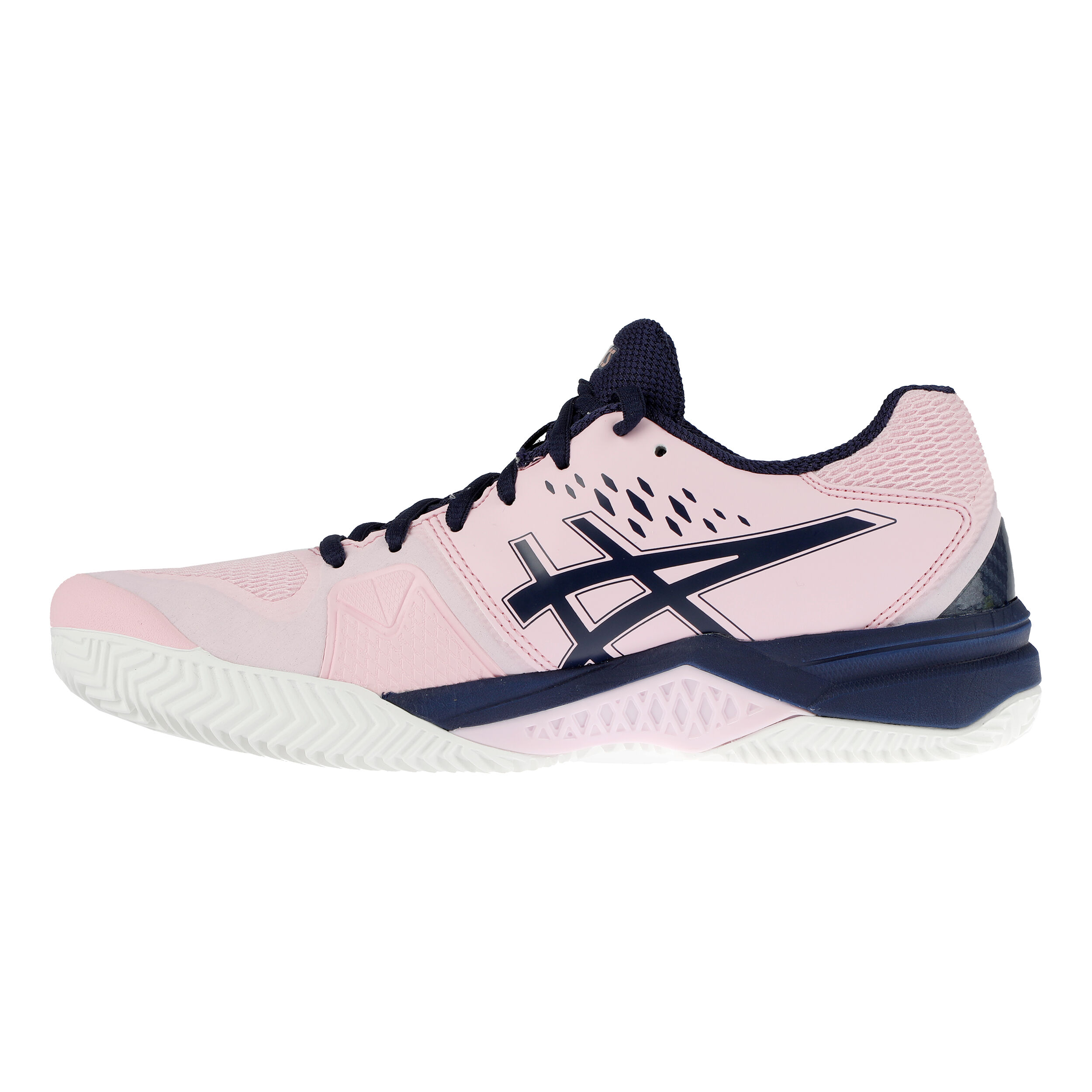 Gel Challenger 12 Clay Chaussure Terre Battue Femmes Ros Bleu Fonc