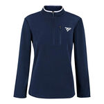 V&ecirc;tements Tecnifibre Tecnifibre Polar Quarter Zip Haut Manches Longues Femmes-Bleu Fonc&eacute;