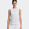 Court Tank D&eacute;bardeur tank top Femmes-blanc