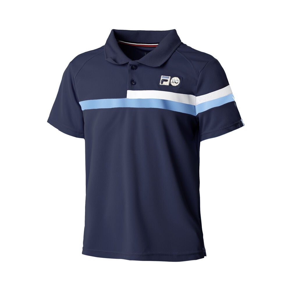 Fila Louie Polo Garçons - Bleu Foncé , Blanc